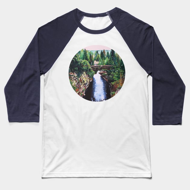 A Bridge Over Troubled Water Baseball T-Shirt by alyrill_